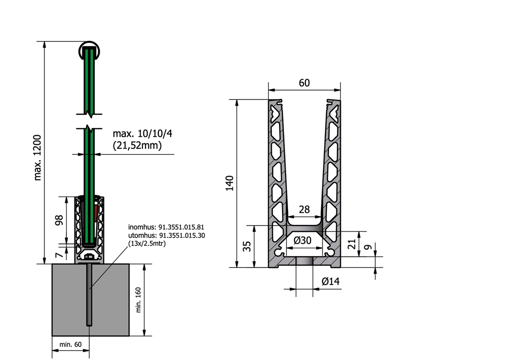 TL-6020 Glasprofil